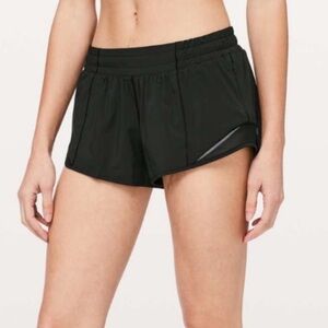 Lululemon Black Hotty Hot Shorts 2.5” inseam